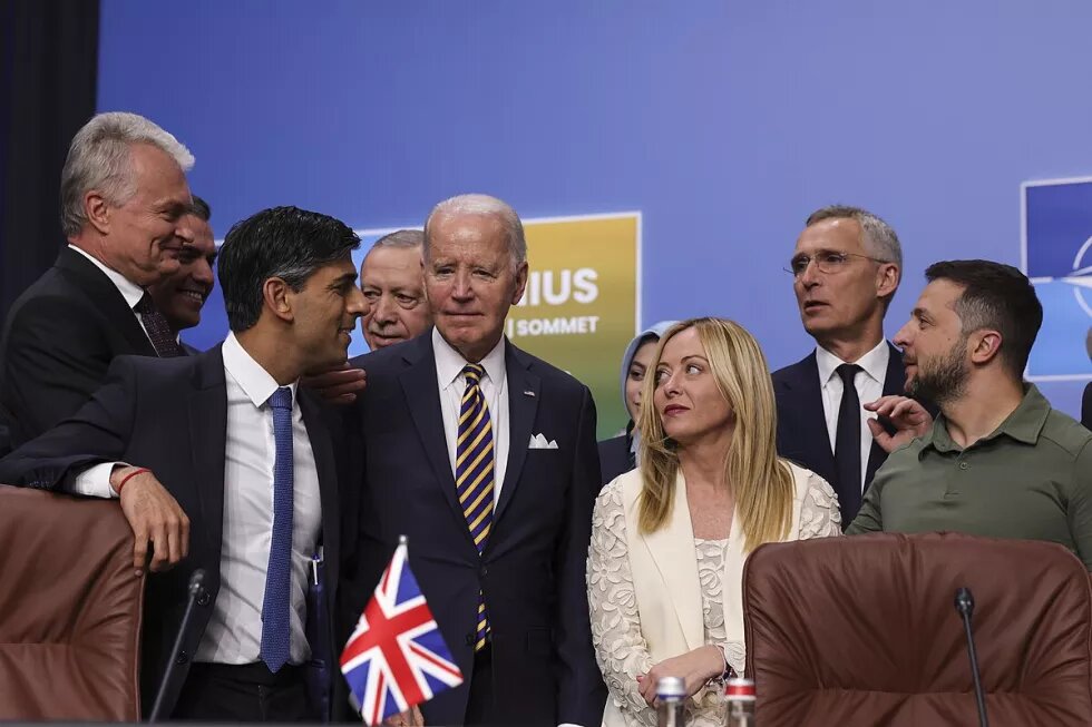 Meloni, Biden, Sunak et Selenski au sommet de l'OTAN en Lituanie